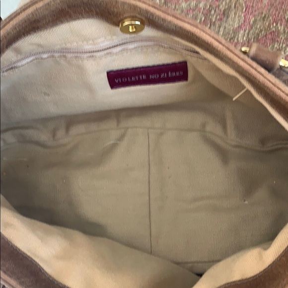 Leather shoulder bag with genuine gemstones - Picture 4 of 5